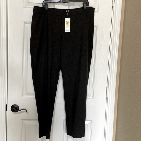 NWT Eileen Fisher MELANGE PONTE SLIM ANKLE PANT - Picture 7 of 9